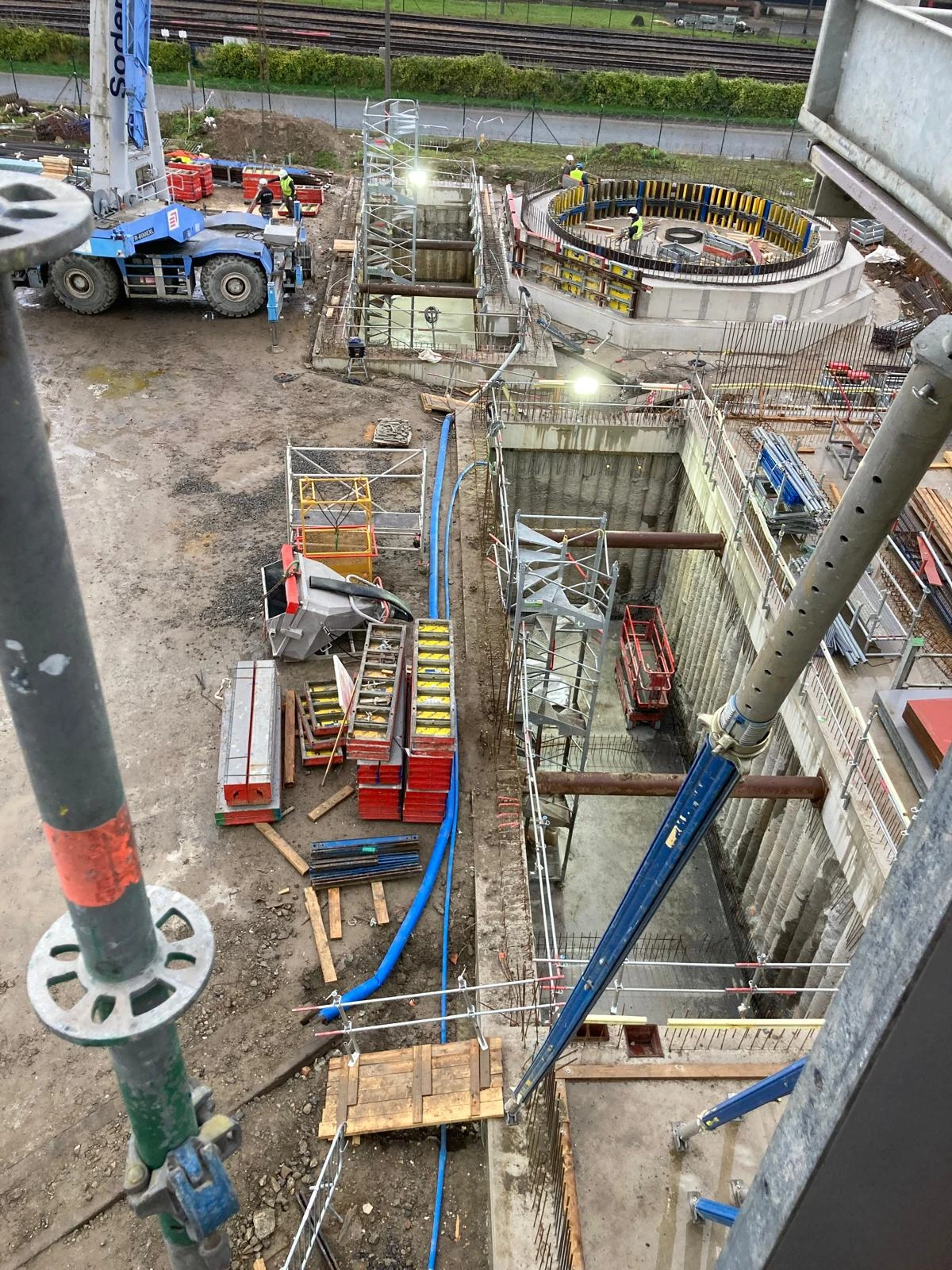 Obras industriais em unidade fabril na Bélgica